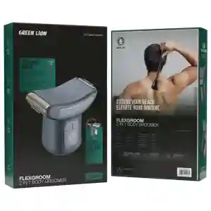 Green Lion FlexGroom 2 in 1 Body Groomer | Precision Shaver & Trimmer for Men