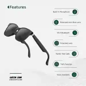 Green Lion Barcelona Smart Glasses | Bluetooth Audio & Stylish Wearable Tech
