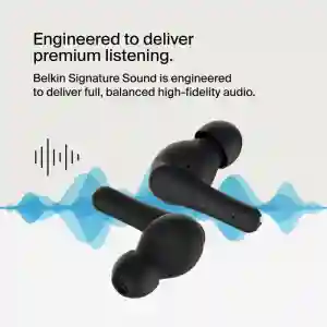 Belkin SOUNDFORM Rhythm True Wireless Earbuds - Black (BL-TWS-C012-BLK / AUC012btBK)