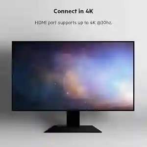 Belkin USB-C Multiport Adapter 7-in-1 with HDMI 4K, 100W PD, USB-A, SD/Micro SD, and 3.5mm Audio (BL-USBC-7P-MM-ADP / AVC009btSGY)