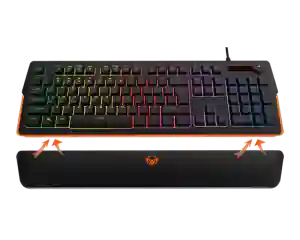 MeeTion MT-K9520 Magnetic Wrist Rest RGB Gaming Keyboard