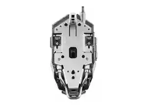 MeeTion MT-M985 Metal Mechanical Programmable Gaming Mouse – Gray/Red