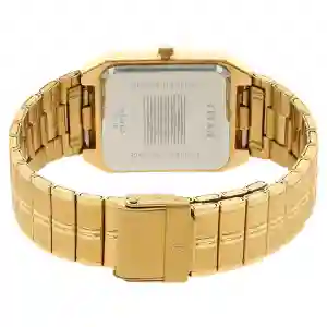 Titan Rectangle White Dial Analog with Date Metal Strap Watch for Men