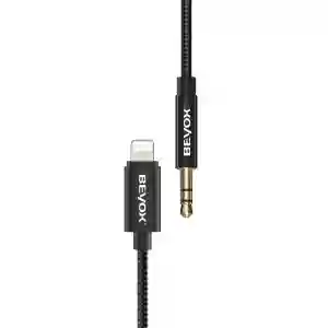 BEYOX BAX-13 Lightning to 3.5mm AUX Cable – Durable & Clear Audio