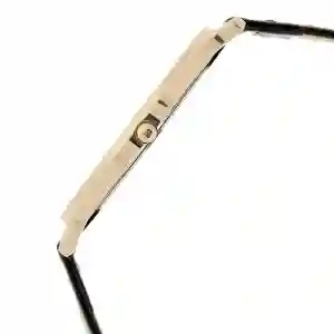 Titan Edge Black Dial Analog with Date Leather Strap Watch for Men
