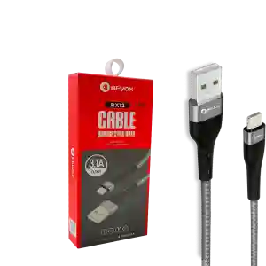 BEYOX BX-12 USB Cable 3.1A Lightning – Fast Charging & Durable 1M Cable for iPhone