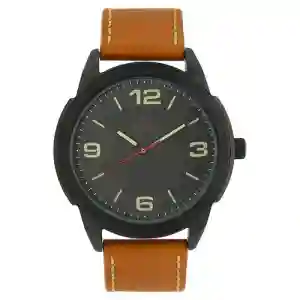 Titan Quartz Analog Black Dial Leather Strap Watch for Men | Stylish Timepiece by Titan Qatar