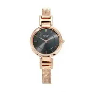 Titan Raga Viva Anthracite Dial Analog Watch for Women 2608WM02 | Elegant Rose Gold Women’s Watch
