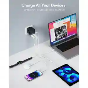 Aukey Travel Mate 65W Adapter with USB Port | Aukey Qatar