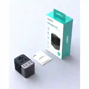 Aukey Travel Mate 65W Adapter with USB Port | Aukey Qatar