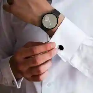Titan Edge Baseline Beige Analog Stainless Steel Strap Watch for Men | Ultra-Slim Premium Watch