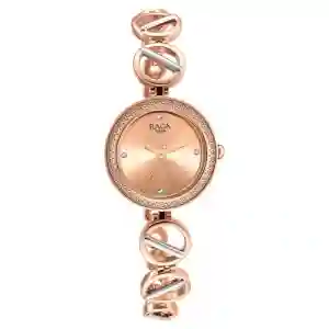 Titan Raga Viva Rose Gold Dial Women Watch With Metal Strap | Elegant Women’s Timepiece
