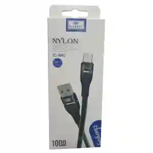 Eardom Nylon USB A to C EC-084C | Durable Fast Charging Cable | Qatar