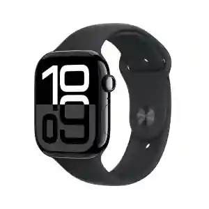 Apple Watch Series 10 46mm Jet Black Aluminum Black Sport Band Cellular (MWY33QA/A)