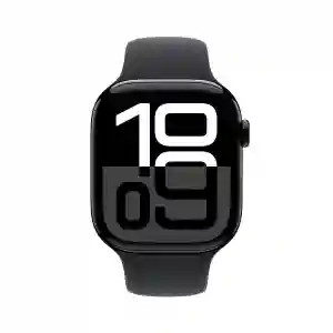 Apple Watch Series 10 46mm Jet Black Aluminum Black Sport Band Cellular (MWY33QA/A)