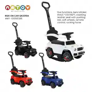 Ride On Car QK2310A AMT-120150285 | 5-in-1 Kids Push Car with Leather Seat & Remote Control