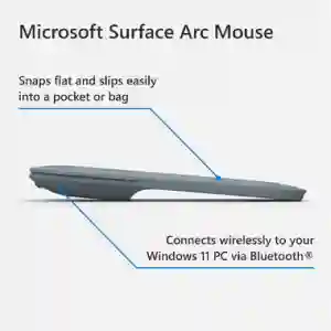 Microsoft Surface Arc Mouse Bluetooth Light Grey | Qatar