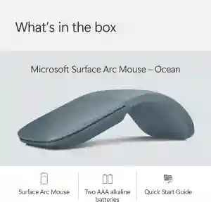 Microsoft Surface Arc Mouse Bluetooth Ocean Blue | Qatar