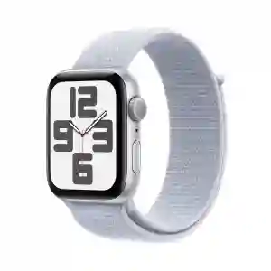Apple Watch SE (2nd Gen) 44mm Silver Aluminium with Blue Sport Loop (GPS) | Qatar – MXET3QA/A