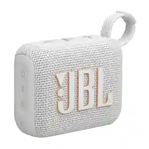 JBL Go 4 White Ultra-Portable Waterproof Bluetooth Speaker | Clean Look & Powerful Sound