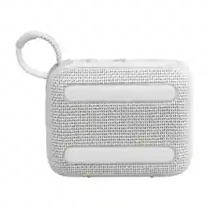 JBL Go 4 White Ultra-Portable Waterproof Bluetooth Speaker | Clean Look & Powerful Sound