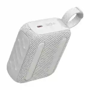 JBL Go 4 White Ultra-Portable Waterproof Bluetooth Speaker | Clean Look & Powerful Sound