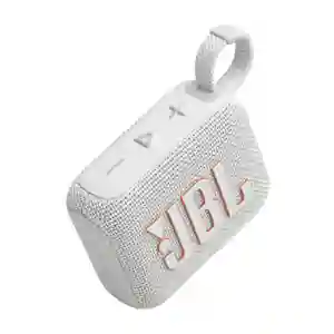 JBL Go 4 White Ultra-Portable Waterproof Bluetooth Speaker | Clean Look & Powerful Sound