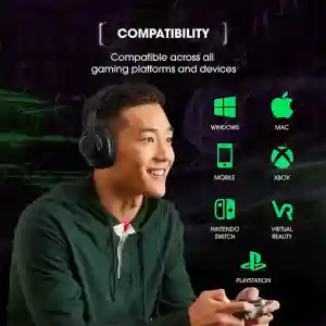 JBL Quantum 100 Black Wired Overhead Gaming Headphone with Detachable Mic | Qatar