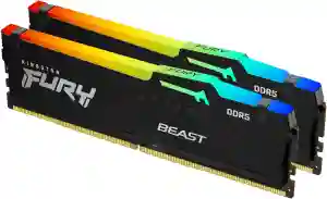 Kingston FURY Beast Black RGB EXPO DDR5 64GB (2x32GB) 6000MHz Desktop Memory