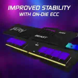 Kingston FURY Beast Black RGB EXPO DDR5 64GB (2x32GB) 6400MHz Desktop Memory