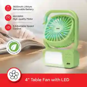 Sanford Rechargeable Table Fan SF6658RTF-D Manual