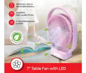 Sanford Rechargeable Mini Fan SF6662MFN