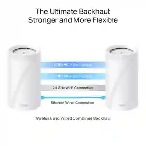 TP-Link Deco BE85 (2-Pack) Whole Home Mesh Wi-Fi 7 System Tri-Band