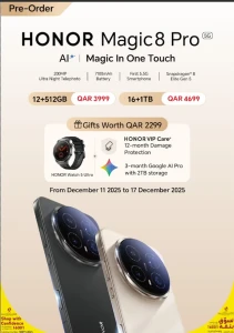 Honor Magic 8 Pro 16GB 1TB Sunrise Gold 5G