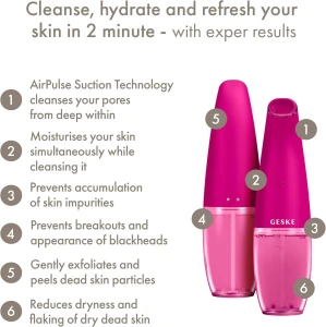 GESKE Aqua-Stream Face Cleanser 8 in 1 Magenta 61 GK000061MG01
