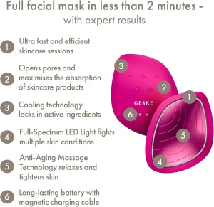 GESKE Sonic Warm & Cool Mask 9 in 1 Magenta GK000002MG01