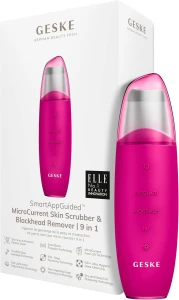 GESKE MicroCurrent Skin Scrubber Blackhead Remover 9 in 1 Magenta GK000044MG01