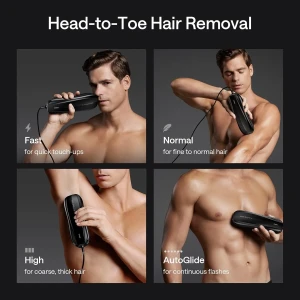 ULIKE Air 10 IPL Hair Removal Device with Leather Case for Men Black ULK-IPL-AIR10-LCASE-BLK-X