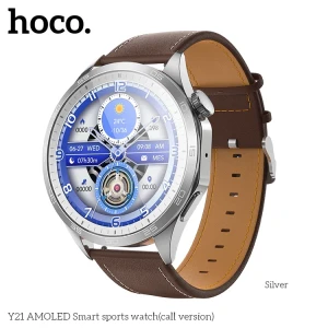 Y21 AMOLED Smart Sports Watch Call Version Metal Gray 1 43 Inch