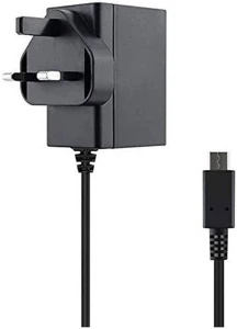 Nintendo AC Adapter USB-C Charger UK 3 Pin for Nintendo Switch Black