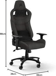 Corsair T3 Rush 2023 Fabric Gaming Chair Charcoal