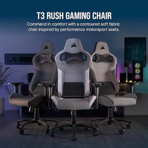 Corsair T3 Rush 2023 Fabric Gaming Chair Charcoal