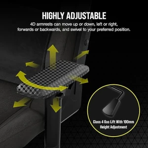 Corsair T3 Rush 2023 Fabric Gaming Chair Charcoal