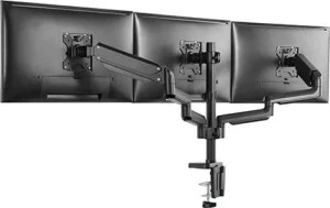 Twisted Minds Premium Triple Monitor Arm Stand and Mount with USB Ports Black 17-27″ Up to 7 kg