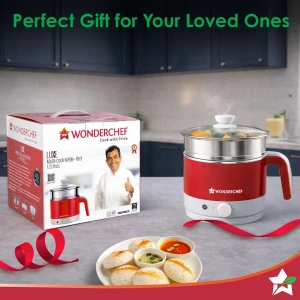 WONDERCHEF Multicook Kettle 1.2L 1000W Red 63153696