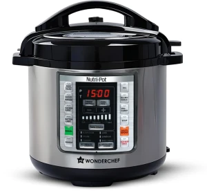 WONDERCHEF NutriPot 18 Preset Electric Pressure Cooker 6L Silver Black 63152847