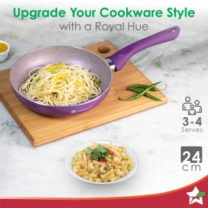 Wonderchef Fry Pan Royal Velvet 24 cm – Purple – 63152115