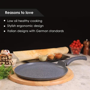 Wonderchef Dosa Tawa Granite 30 cm – Granite Grey – 63152991