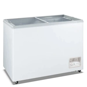 AVEVA WD-200 200L Chest Freezer Glass Top White | Qatar
