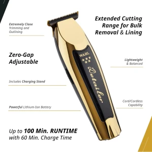 WAHL Professional Trimmer Gold Detailer Cordless Lithium 3023227